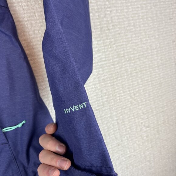 The North Face Jacket Womens Hyvent 2.5L Rain Jacket Zip Coat Purple XS - Picture 7 of 16